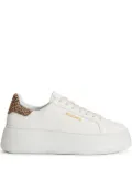 Woolrich platform leopard-print detail sneakers - White