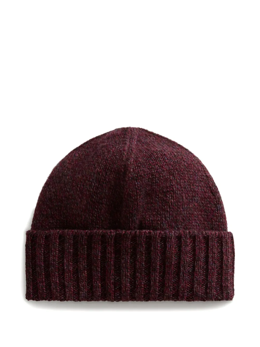 Woolrich Wollen geribbelde muts - Rood
