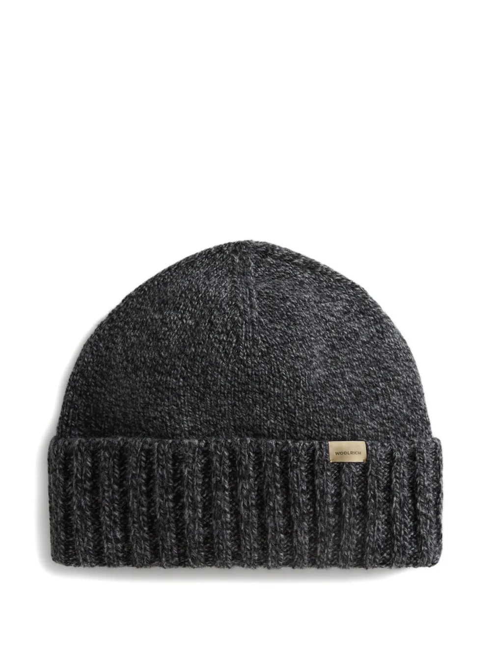 Woolrich ribbed wool beanie - Grijs