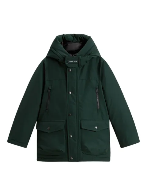 Woolrich Kids parka con capucha y bolsillo