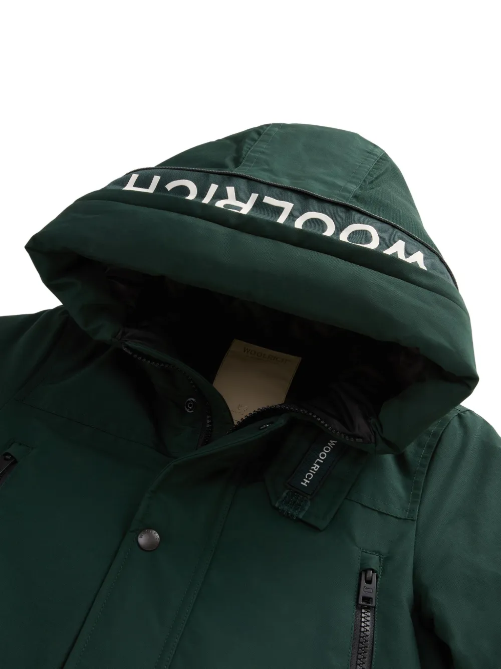 Woolrich Kids Parka met capuchon Groen