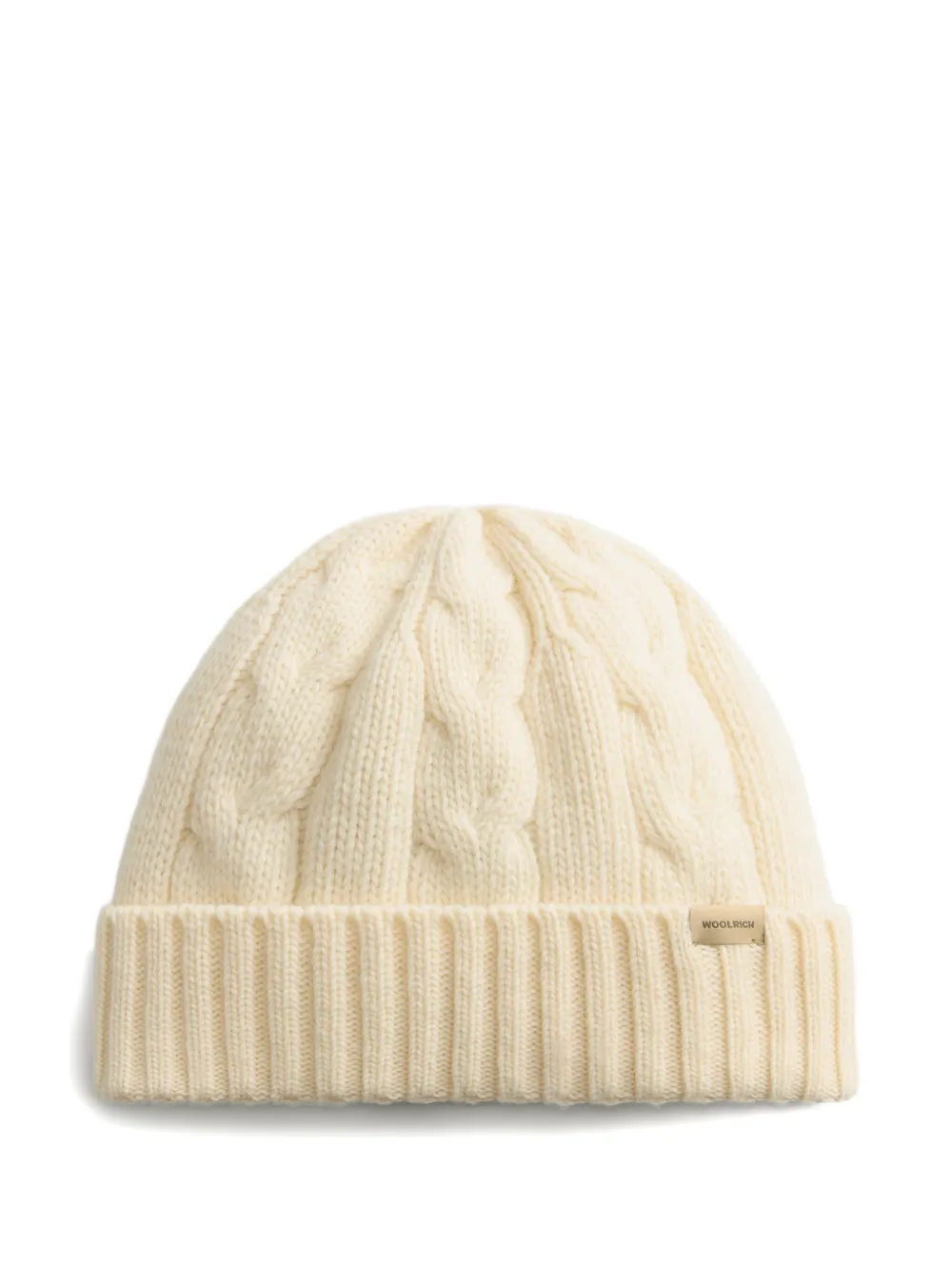 Woolrich cable-knit beanie | Neutrals | Image 1