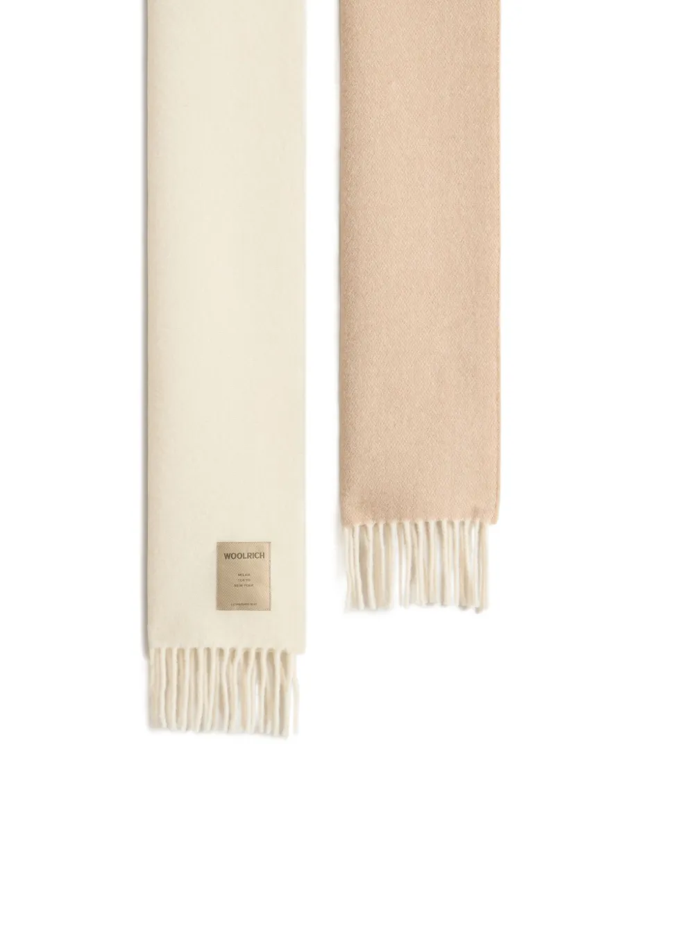 Woolrich Sjaal met colourblocking - Beige