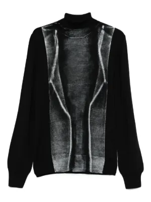 MM6 Maison Margiela エルボーパッチ カーディガン | ニュートラル