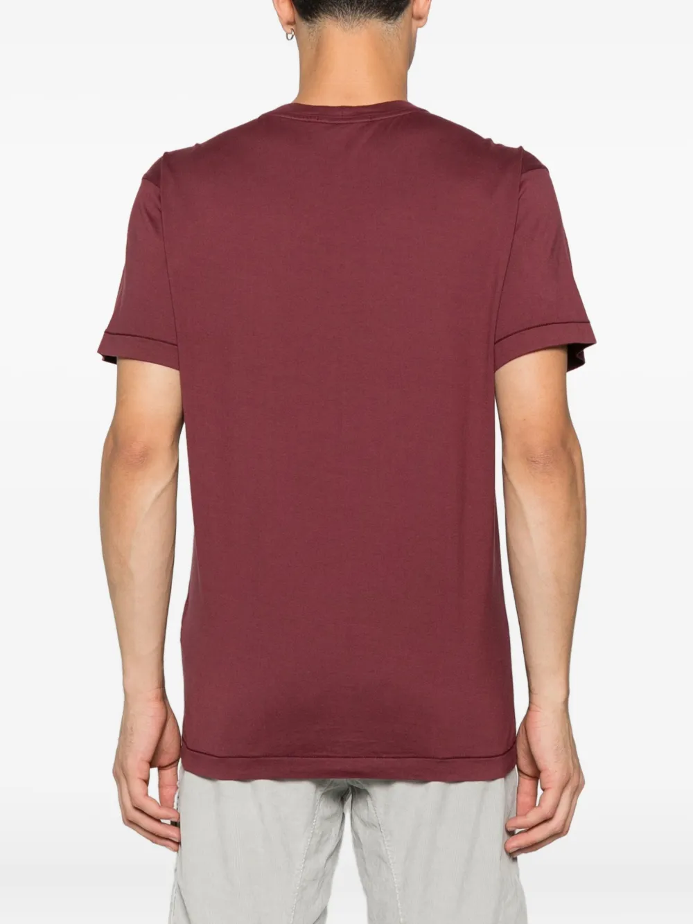 Stone Island logo-patch T-shirt Rood