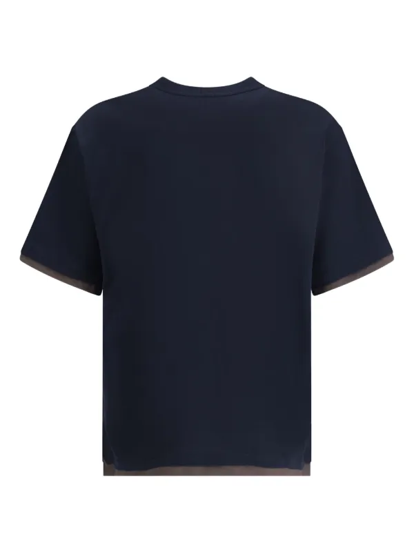 Sacai Pocket double-layered T-shirt | Black | FARFETCH