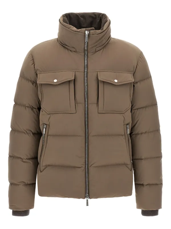 Moorer Alarick キルティング ジャケット | ブラウン | FARFETCH JP