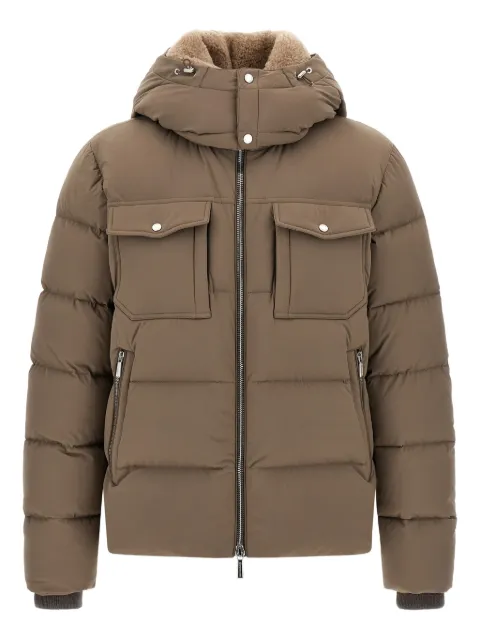 Moorer Alarick quilted flap-pocket jacket