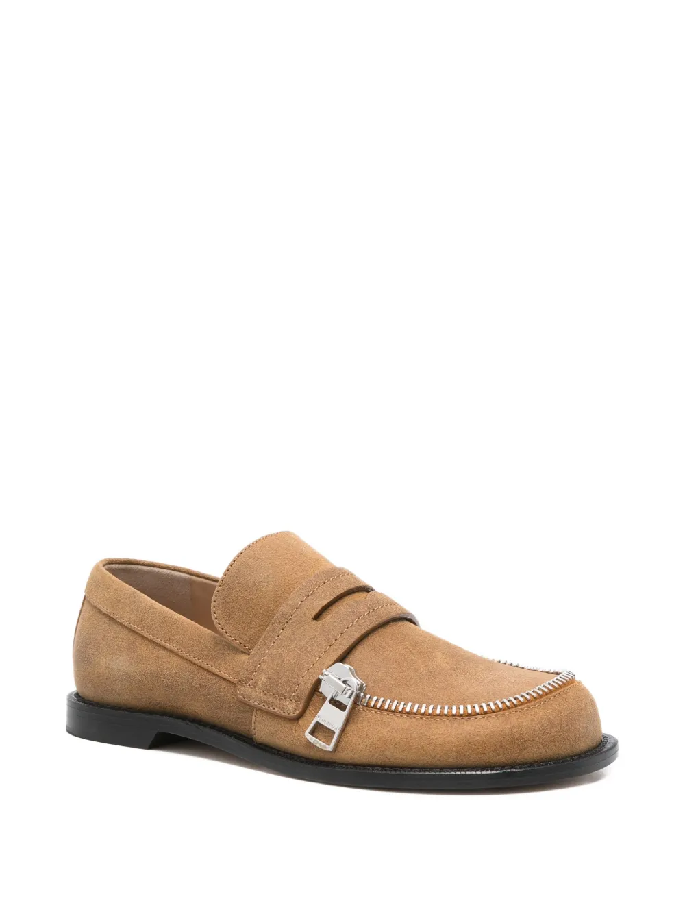 JW Anderson zip-detail penny loafers Neutrals