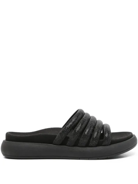 GABOR glitter-embellished slip-on sandals