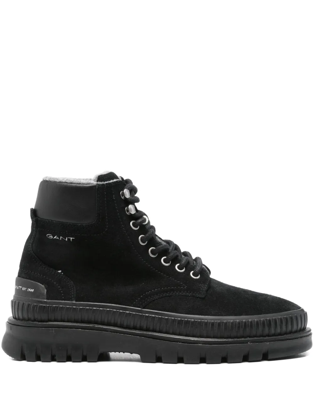 Gant Lace-up Hiking Boots In Black
