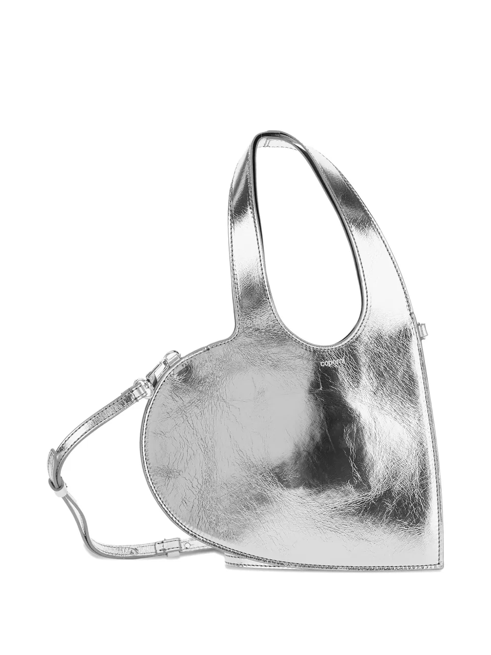 Coperni Baby Heart metallic tote bag Grijs