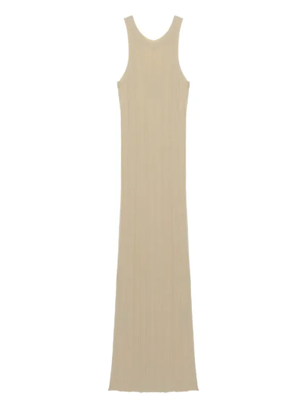 TOTEME Ribbed Sleeveless Maxi Dress | Neutrals | FARFETCH