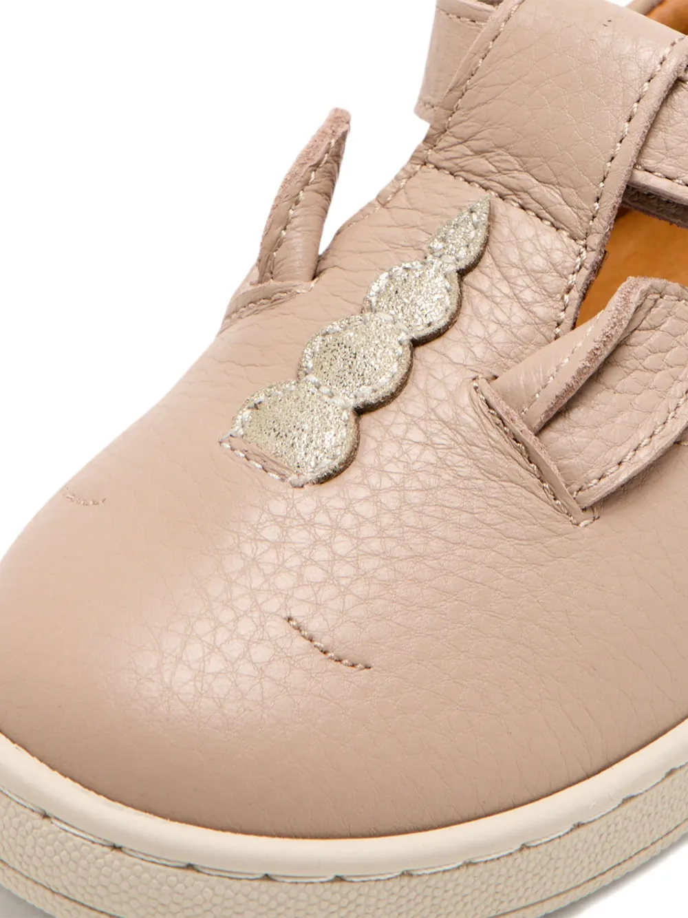 Donsje unicorn-embellished touch-strap sneakers Pink