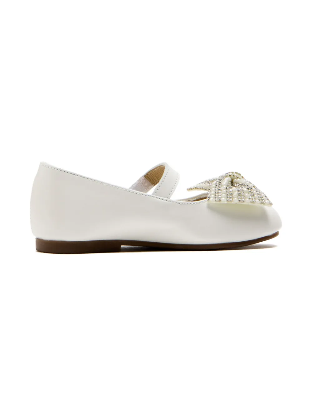 BabyWalker embellished-bow ballerina Neutrals