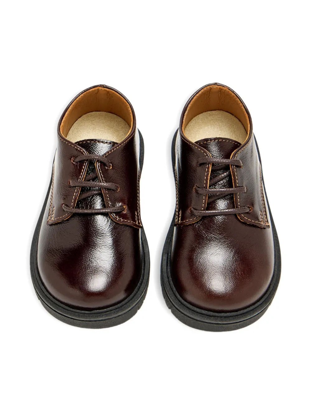 BabyWalker lace-up leather brogues Brown