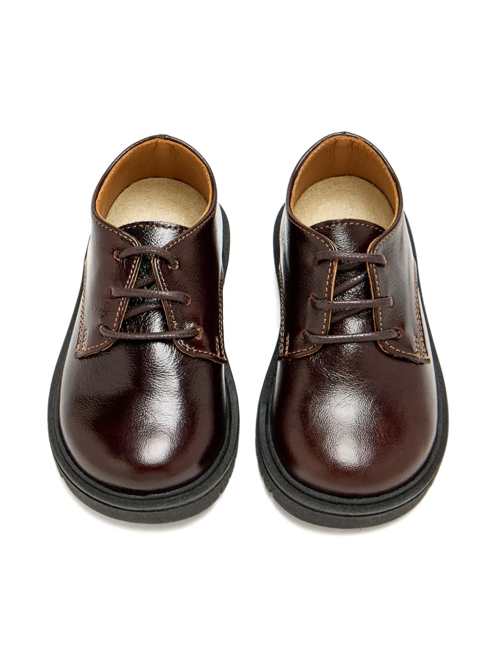 BabyWalker lace-up leather brogues Brown