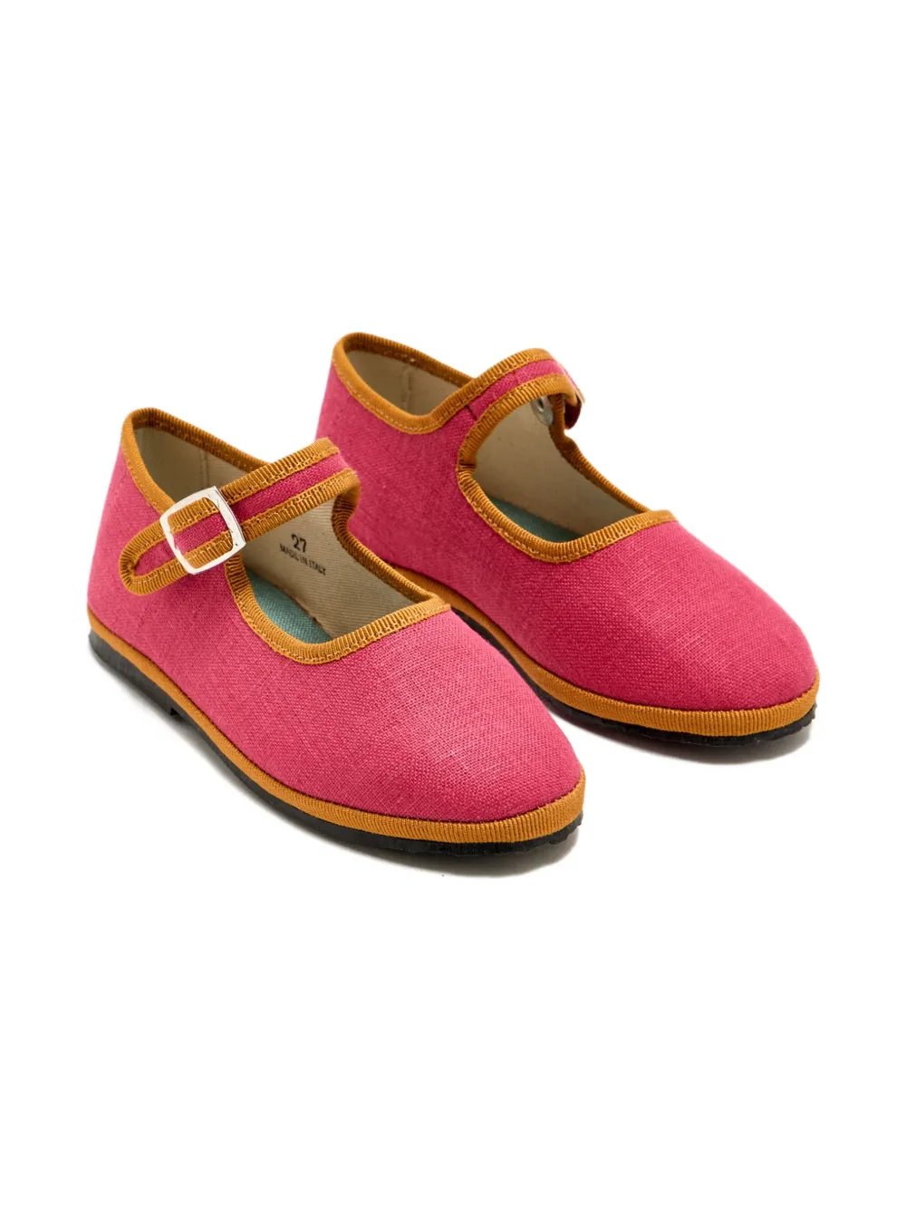 CAPULETTE buckle-strap ballerina shoes Pink