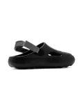 Nike Kids Jordan Hydrip elastic-strap perforated clogs - Black