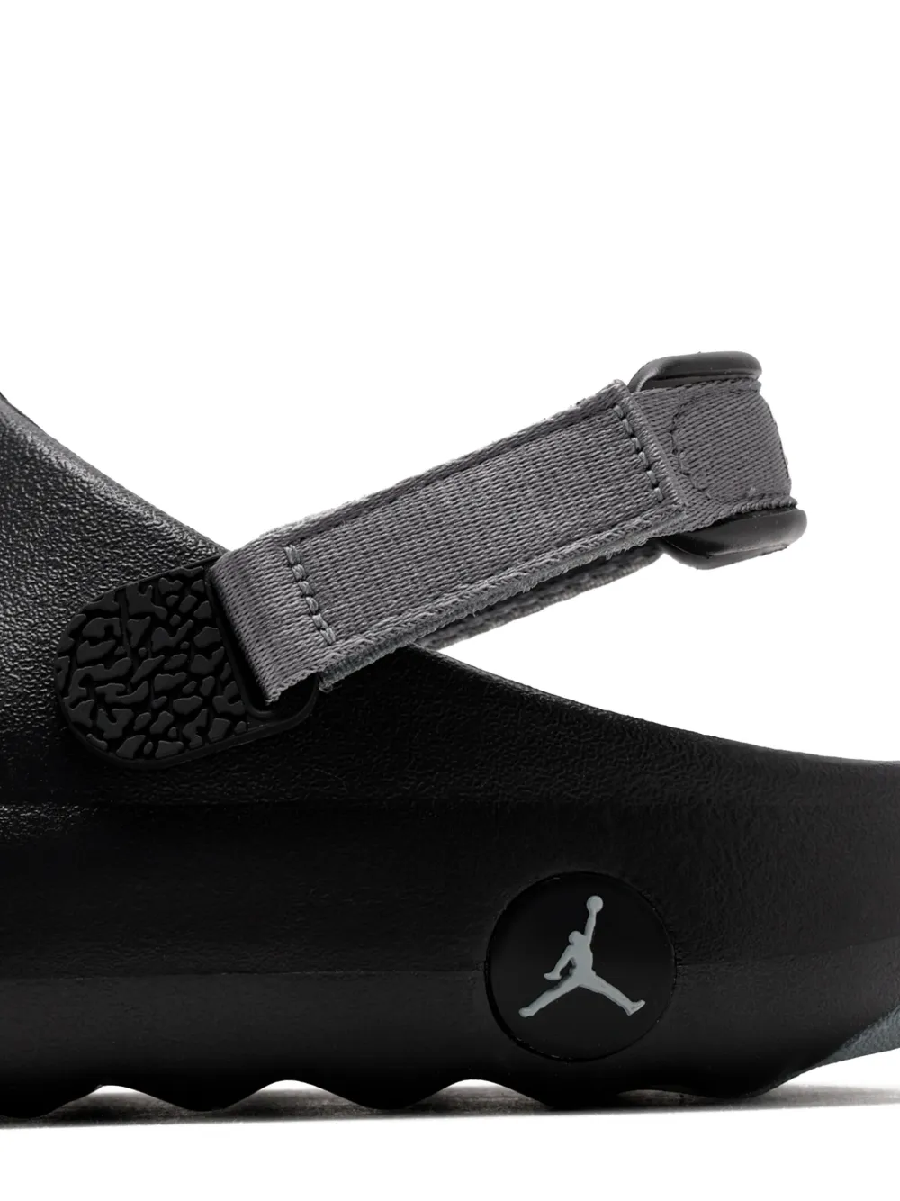 Nike Kids Jordan Hydrip elastic-strap perforated clogs Black