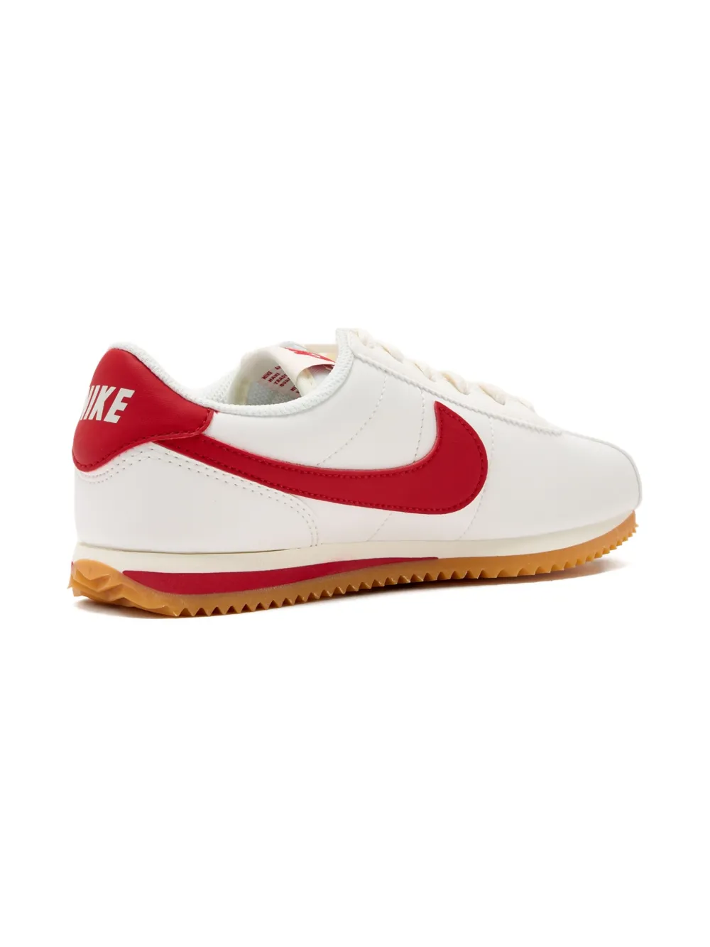 Nike Kids Nike Cortez swoosh-stripe leather sneakers White