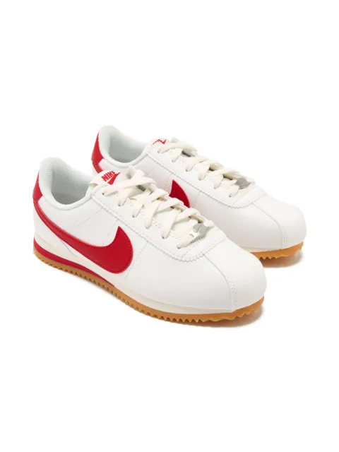 Nike Kids Nike Cortez swoosh-stripe leather sneakers