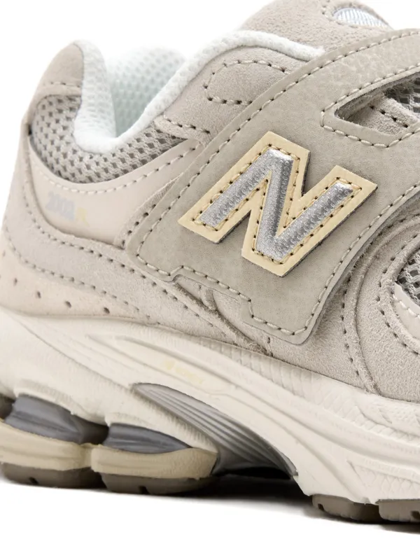New Balance Kids 2002R touch-strap Sneakers Grey FARFETCH IN