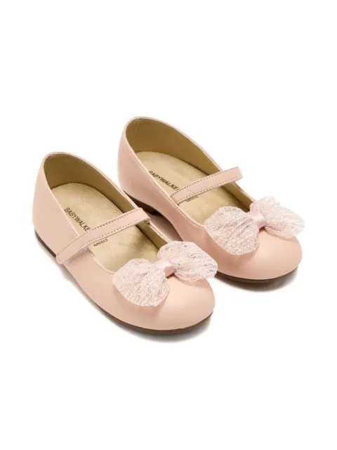 BabyWalker bow-embellished ballerina shoes