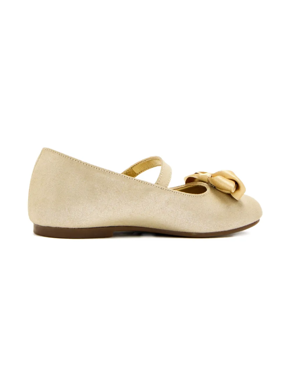 BabyWalker glitter-embellished bow ballerinas Neutrals