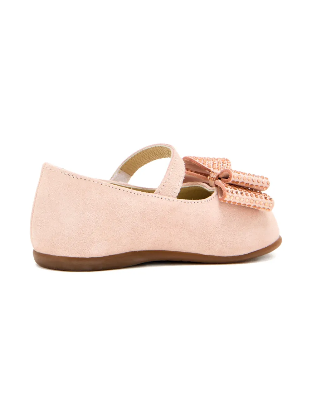 BabyWalker embellished-bow ballerinas Pink