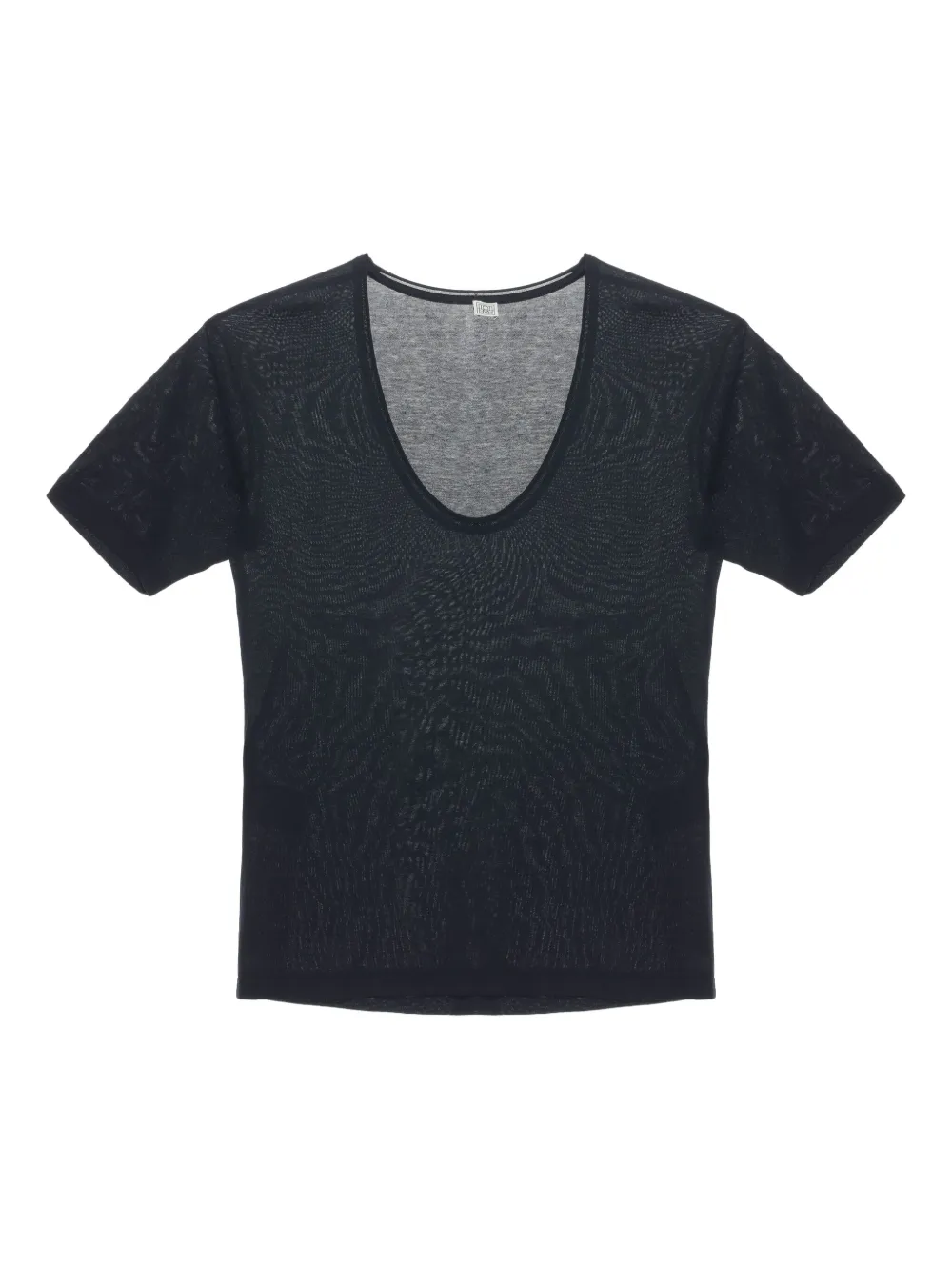 TOTEME T-shirt con scollo ampio - Nero