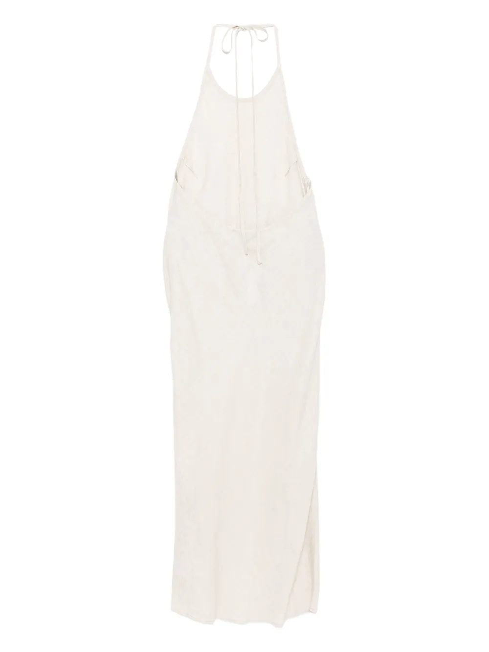 James Perse Linnen halterjurk - Beige