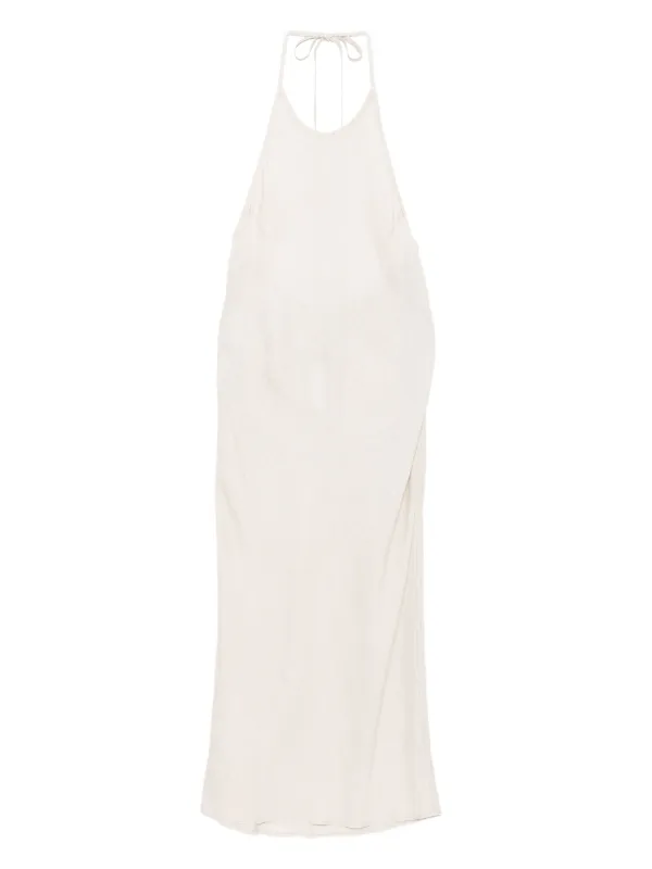 James Perse Halter Linen Dress | Neutrals | FARFETCH