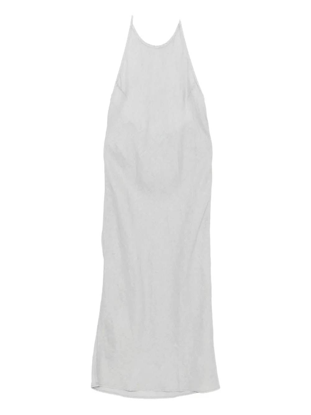 James Perse Abito in lino con scollatura posteriore - Grigio