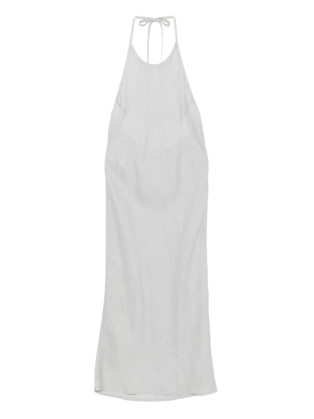 James Perse Halter Linen Dress In White