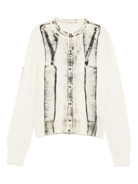 MM6 Maison Margiela cardigan-print jumper
