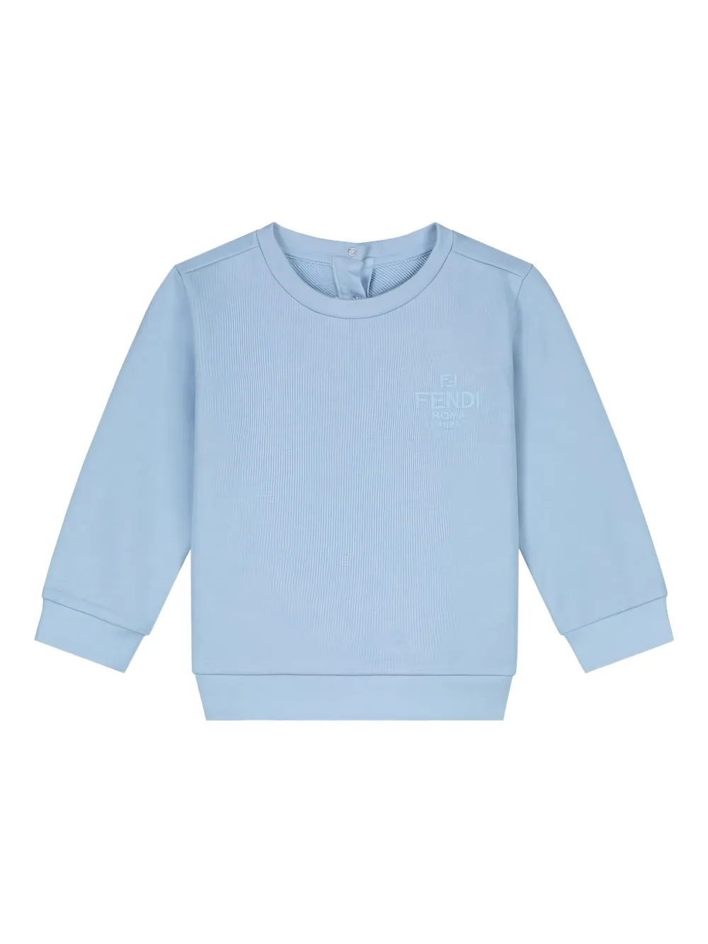 FENDI logo-embroidered sweatshirt Blauw