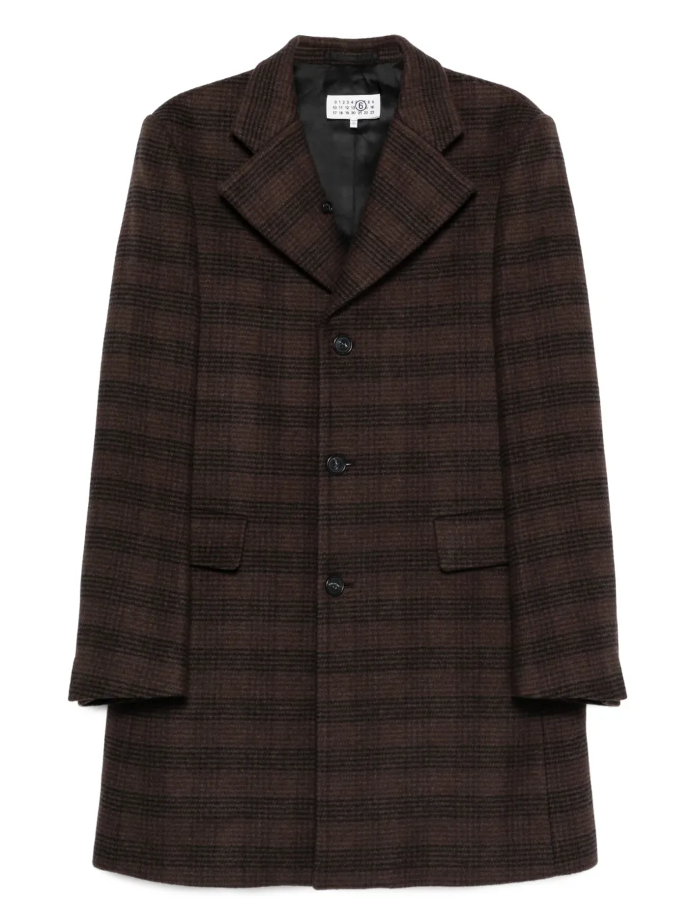 MM6 Maison Margiela Geruite jas Bruin
