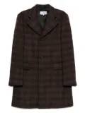 MM6 Maison Margiela checkered coat - Brown
