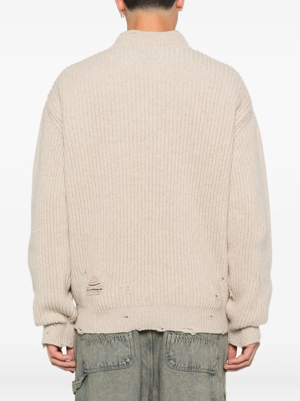 MM6 Maison Margiela Trui met V-hals Beige