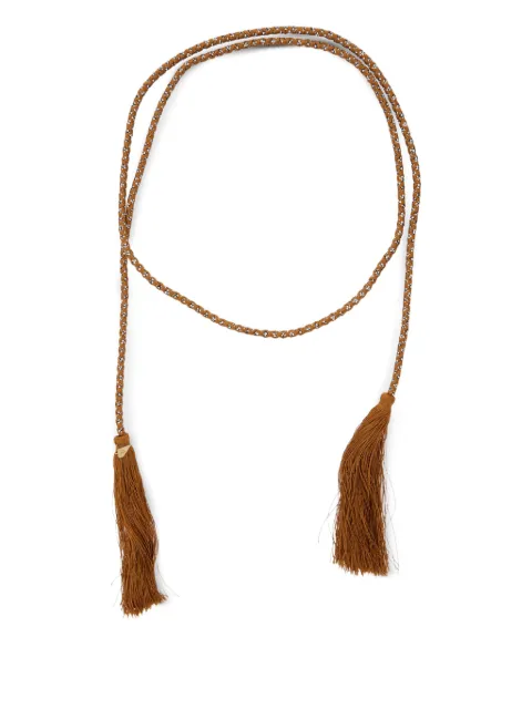 Forte Forte tie-around braided tassel belt