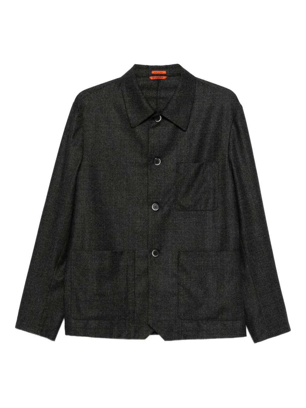 Barena button-fastening patch-pocket jacket | Grey | Image 1