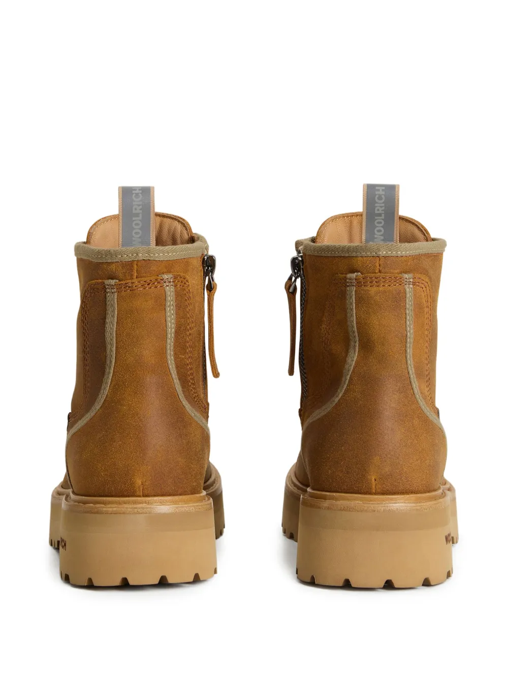 Woolrich lace-up platform boots Brown