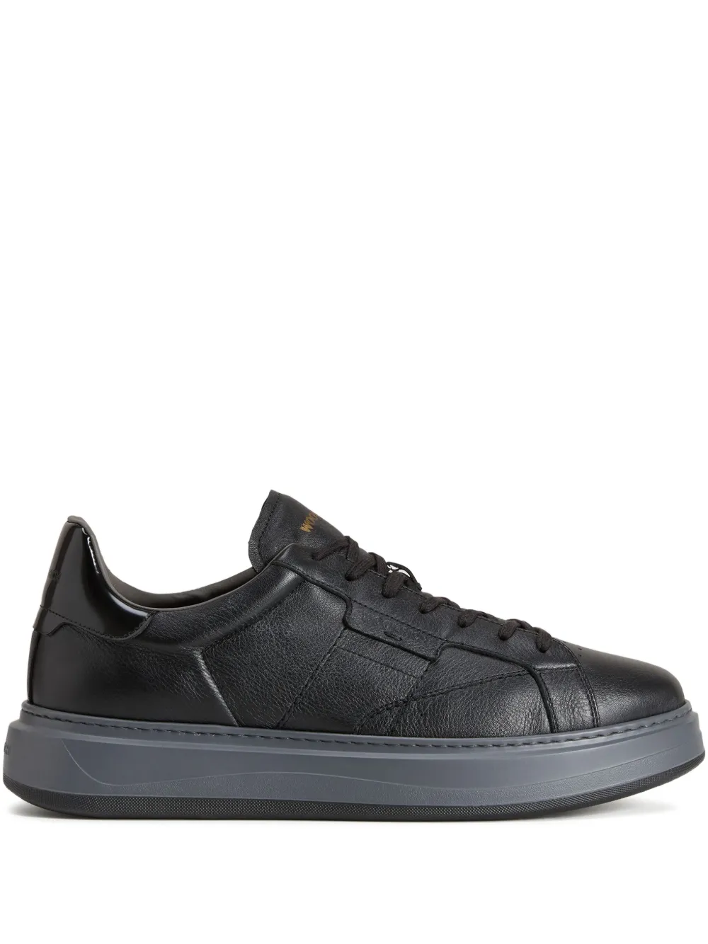 Woolrich Arrow leren sneakers Zwart