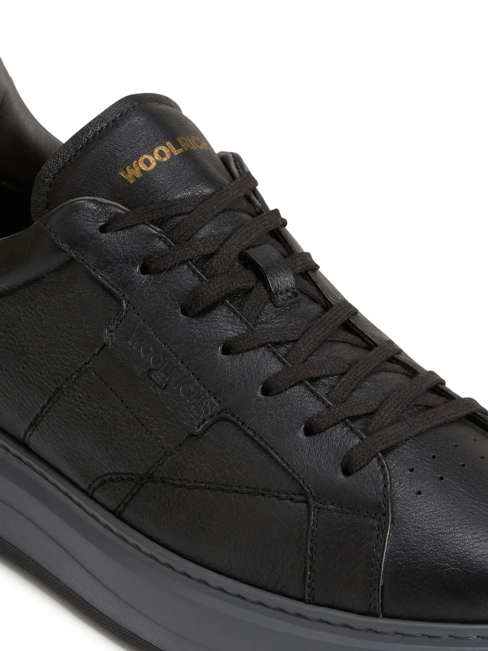 Woolrich Arrow leather trainers Black
