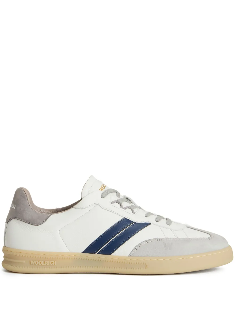leather stripe detail sneakers