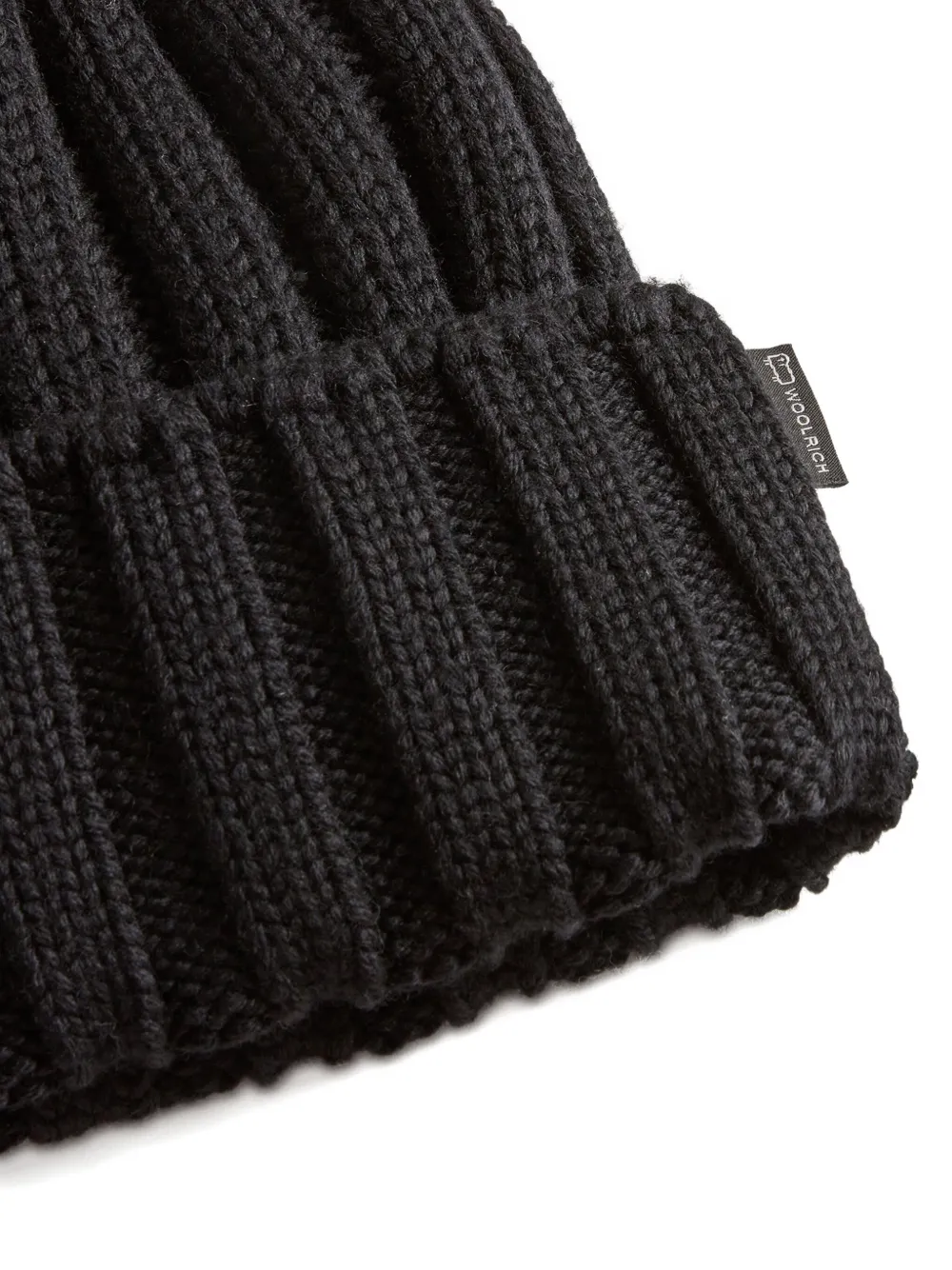 Woolrich Kids Kasjmier muts met pompon Zwart