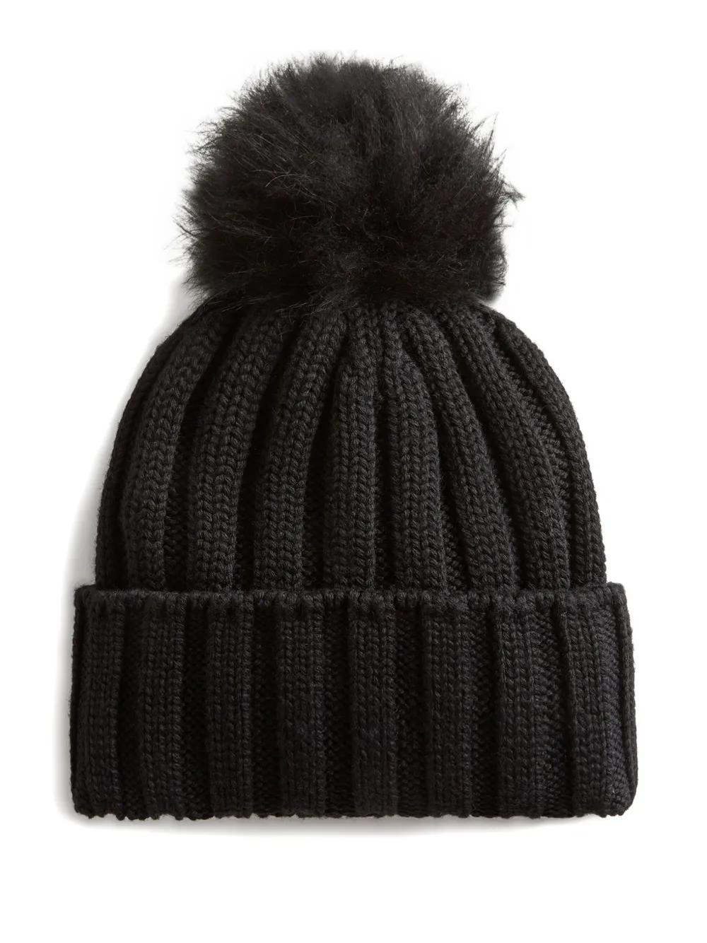 Woolrich Kids Berretto in cashmere con pompon - Nero