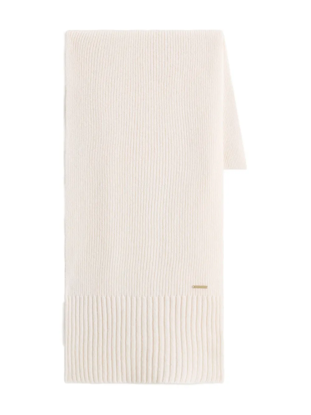 Woolrich ribbed cashmere scarf | White | Image 1