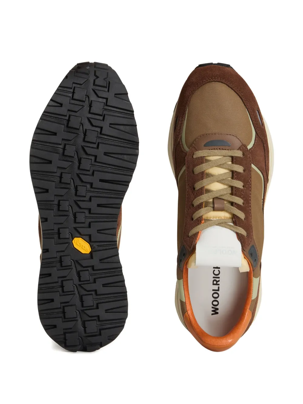 Woolrich panelled trainers Brown